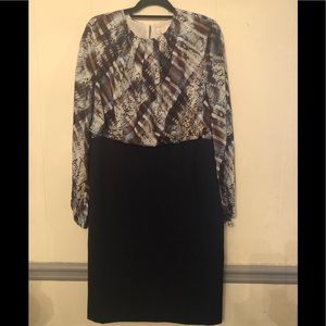 Ted Baker Size 10/12 Contrast Skirt Knitted Dress